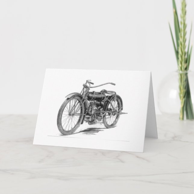 Carte Moto Vintage 1918 (Devant)