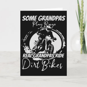 Carte Motocross Enduro Motard Grand-Père Course Moto Cro