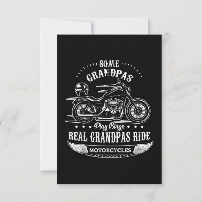 Carte Motocyclette à la retraite (Devant)