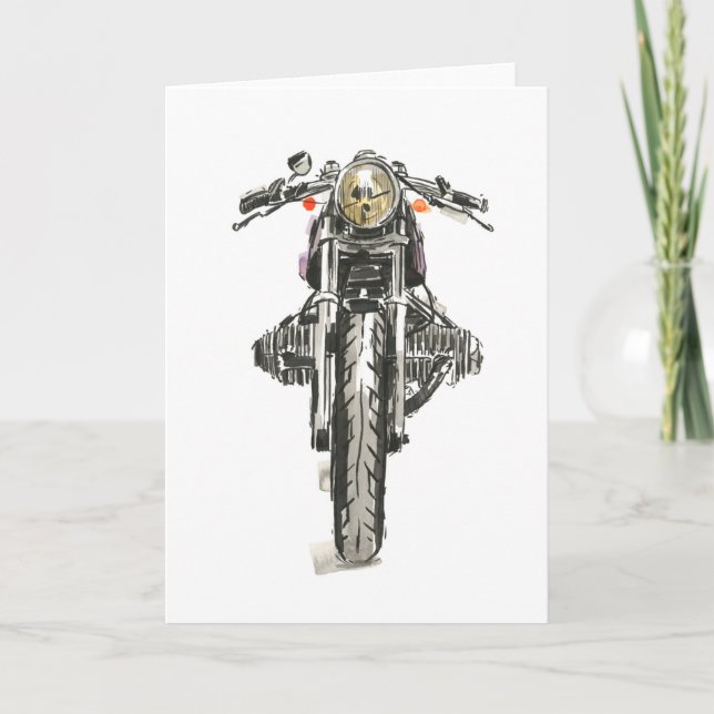 Carte Motocyclette en encre II (Devant)