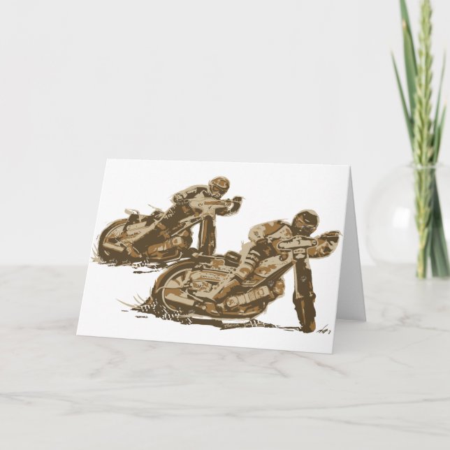 Carte Motocyclistes Speedway (Devant)