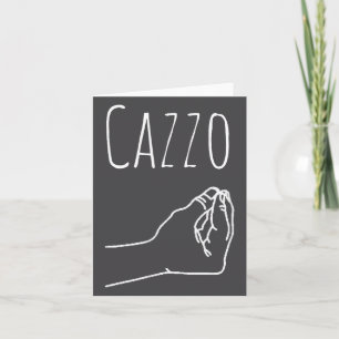 Carte Mots de Cazzo en italien Citation drôle Cadeau Ita