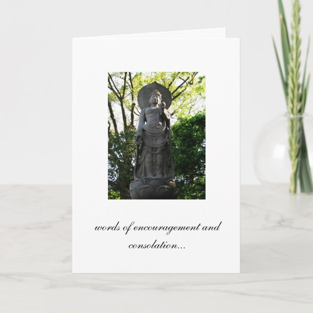Carte mots d'encouragement et de consolation (Devant)
