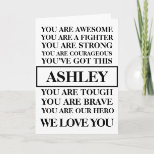 Carte Mots d'encouragement Meilleurs Vœux De Guérison Pe