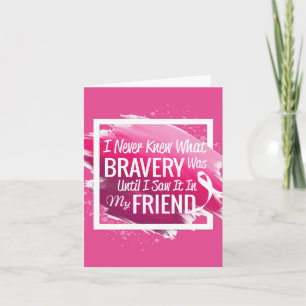 Carte Mots d'encouragement pour un ami courageux atteint