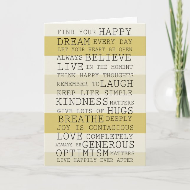 Carte Mots Inspirants (Devant)