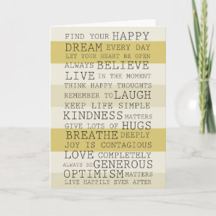 Carte Mots Inspirants