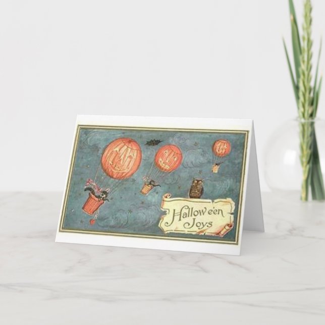 Carte Mouche à citrouilles de Halloween (Devant)