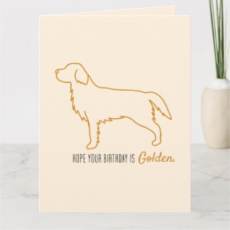Carte Mouchoir en papier Golden Retriever 