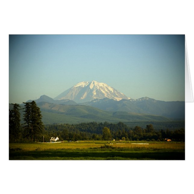 Carte Mount Rainier (Devant horizontal)