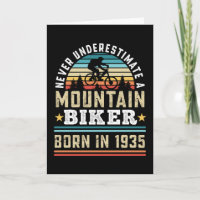 Mountain Biker né 1935 90e anniversaire Cadeau MTB