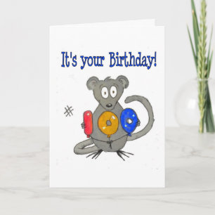 Carte Mouse Happy 100 Birthday