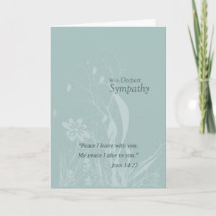 Carte Mousse de mer religieuse Teal Fleur organique Symp