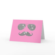Moustache Diamant Drôle Avec Lunettes