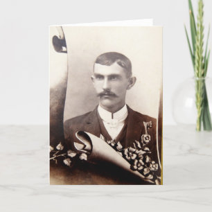 Carte Moustache Tintype