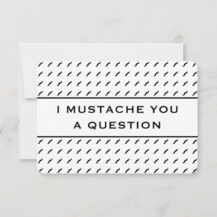 Carte Moustache Vous Une Question Mood Stripe