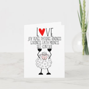 Carte "Mouton de Jéhovah - Fruits de l'Esprit"