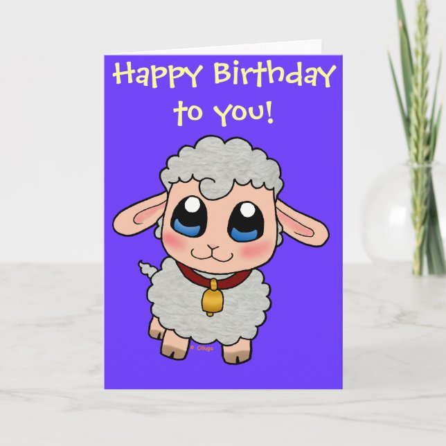 Carte Moutons mignons (Devant)
