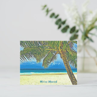 Carte Moving Faire-part Beautiful Beach Note