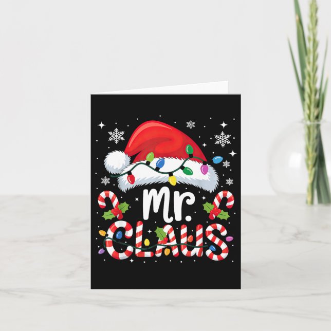 Carte Mr And Mrs Claus Couples Matching Christmas  (Devant)