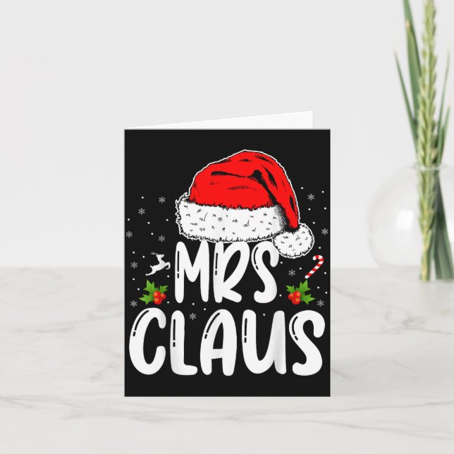 Carte Mr And Mrs Claus Couples Matching Christmas Santa  (Devant)
