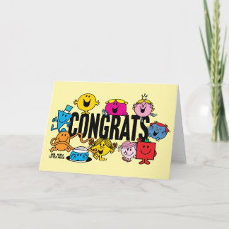 Carte Mr Men Little Miss | Félicitations