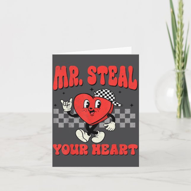 Carte Mr Steal Your Heart For Boys Toddlers Valentine's  (Devant)