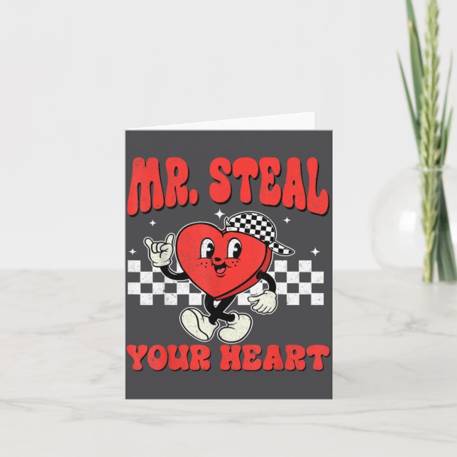Carte Mr Steal Your Heart For Boys Toddlers Valentine's  (Devant)