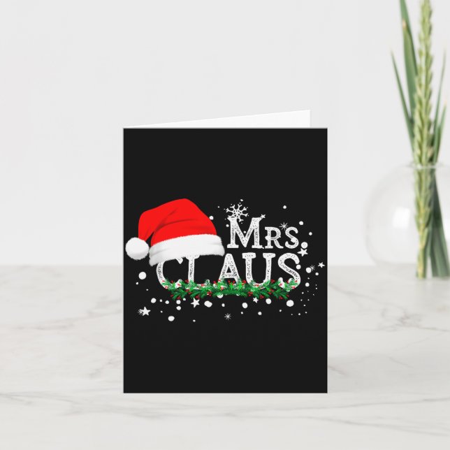 Carte Mrs Claus Christmas Couples Matching Her Xmas Paja (Devant)