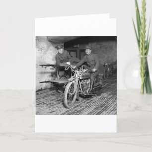 Carte MTD de moto militaire, années 1910
