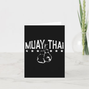 Carte Muay Thai Boxe Pour Les Amateurs D'Arts Martiaux 1
