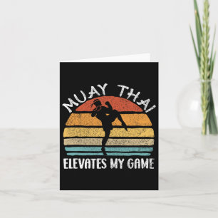 Carte Muay Thai Boxing Martial Arts Combattez Combat Spo