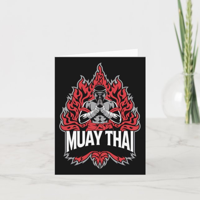 Carte Muay Thai Fighter - Thai Boxing Fighter (Devant)
