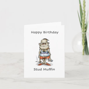 Carte muffin bouché, Joyeux anniversaire