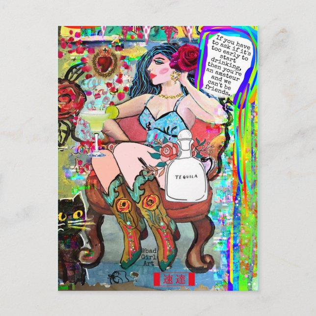 CARTE MULTI-BUT PAR BAD GIRL ART (Devant)