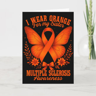 Carte Multiple Sclerosis Ms Awareness I Wear Orange For 