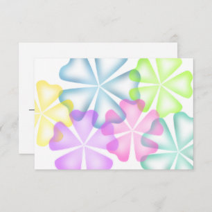 Carte multiréponse bat mitzvah Fleurs brillantes