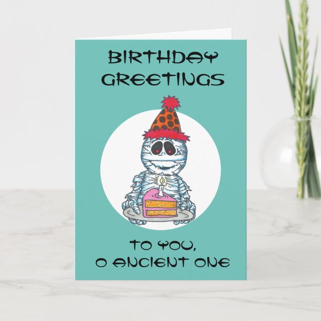 Carte Mummy B-Day Card BANNIVERSAIRE DE L'ANNIVERSAIRE D (Devant)