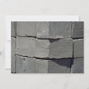 Carte Mur du bloc de ciment