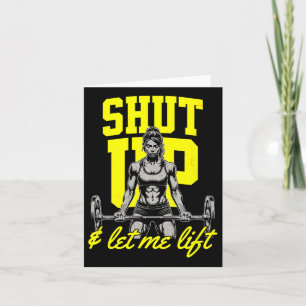 Carte Muscle de musculation pour femmes amusant Sa