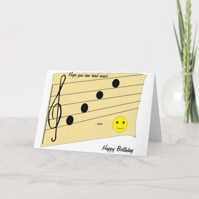 Carte musicale (Devant)