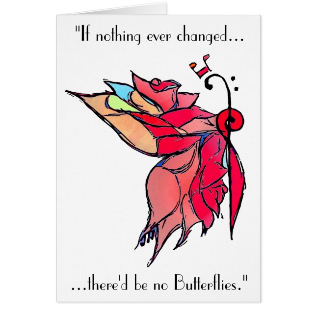 Carte musicale de papillon (Devant)