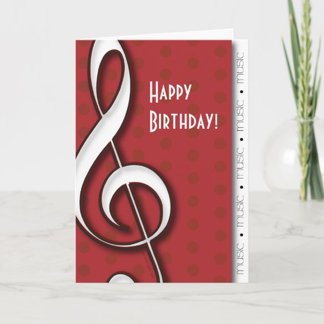 Carte musicale de Treble (Devant)