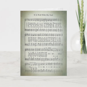 Carte musique ancienne hymne pour la sympathie