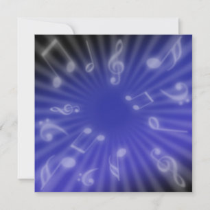 Carte Musique bleue