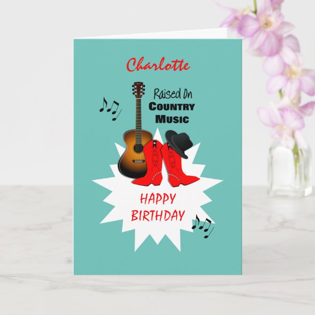 Carte Anniversaire Happy Birthday Instruments de Musique