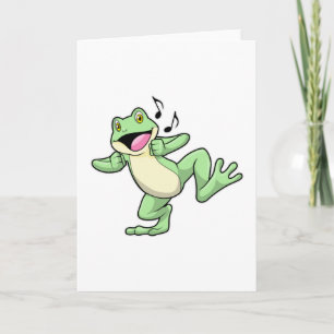 Carte Musique de danse de grenouille