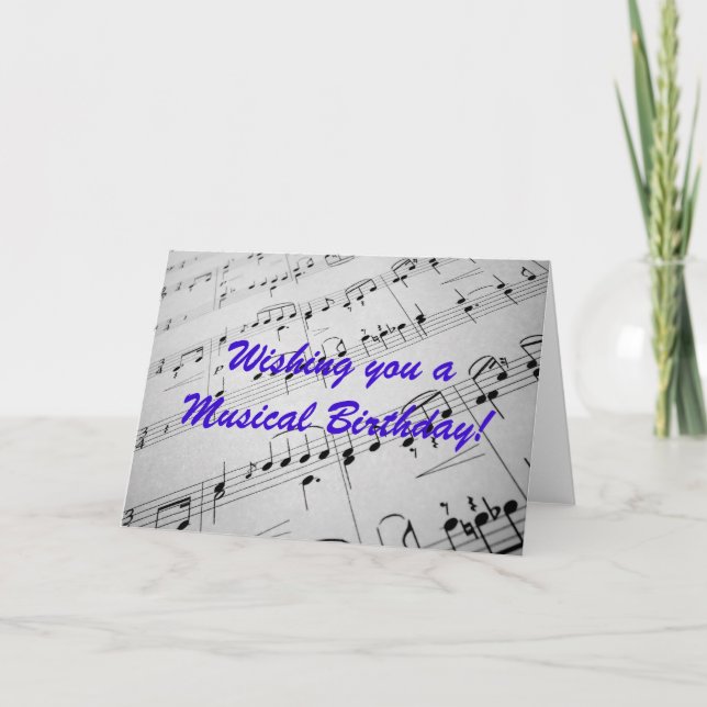 Carte Musique de feuille (Devant)