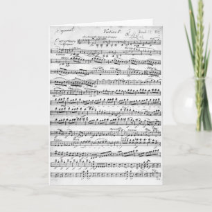 Carte Musique de feuille pour l'ouverture à 'Egmont