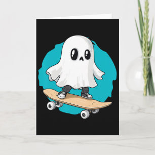 Carte Musique fantôme trippy vaporwave Halloween techno 